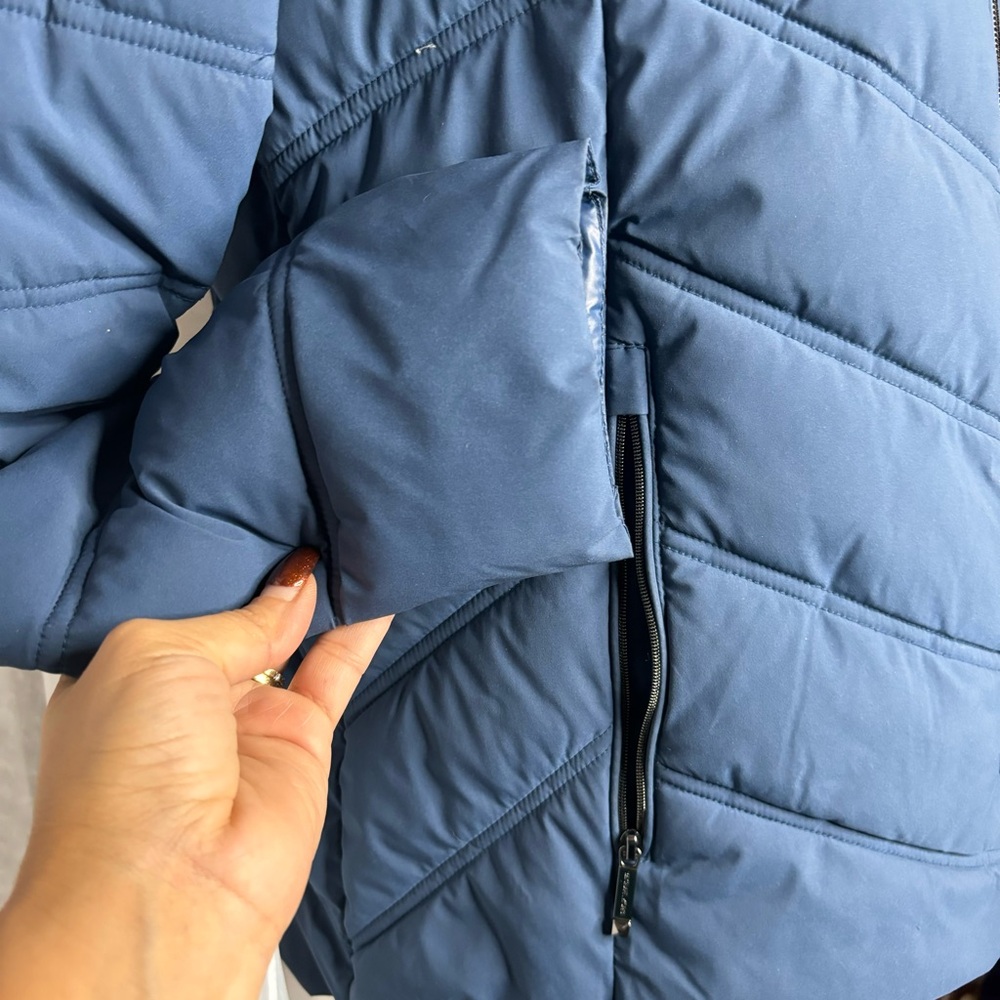 Michael Kors Packable Quilted Puffer Blue Jacket ✨ - Picture 3 of 8